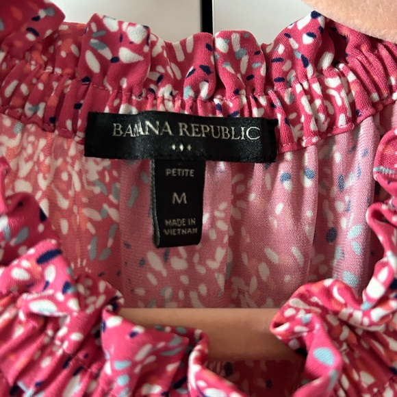 Banana Republic petite pink floral dress, size M - Picture 2 of 3